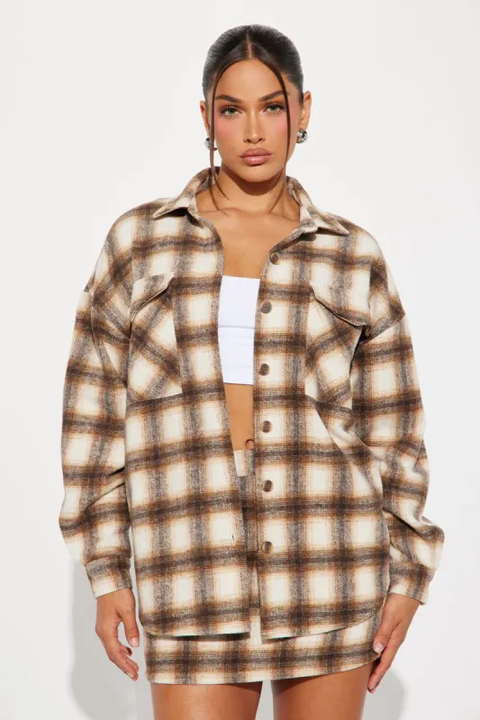 Country Roads Skirt Set - Brown/combo sold by Fashion Nova