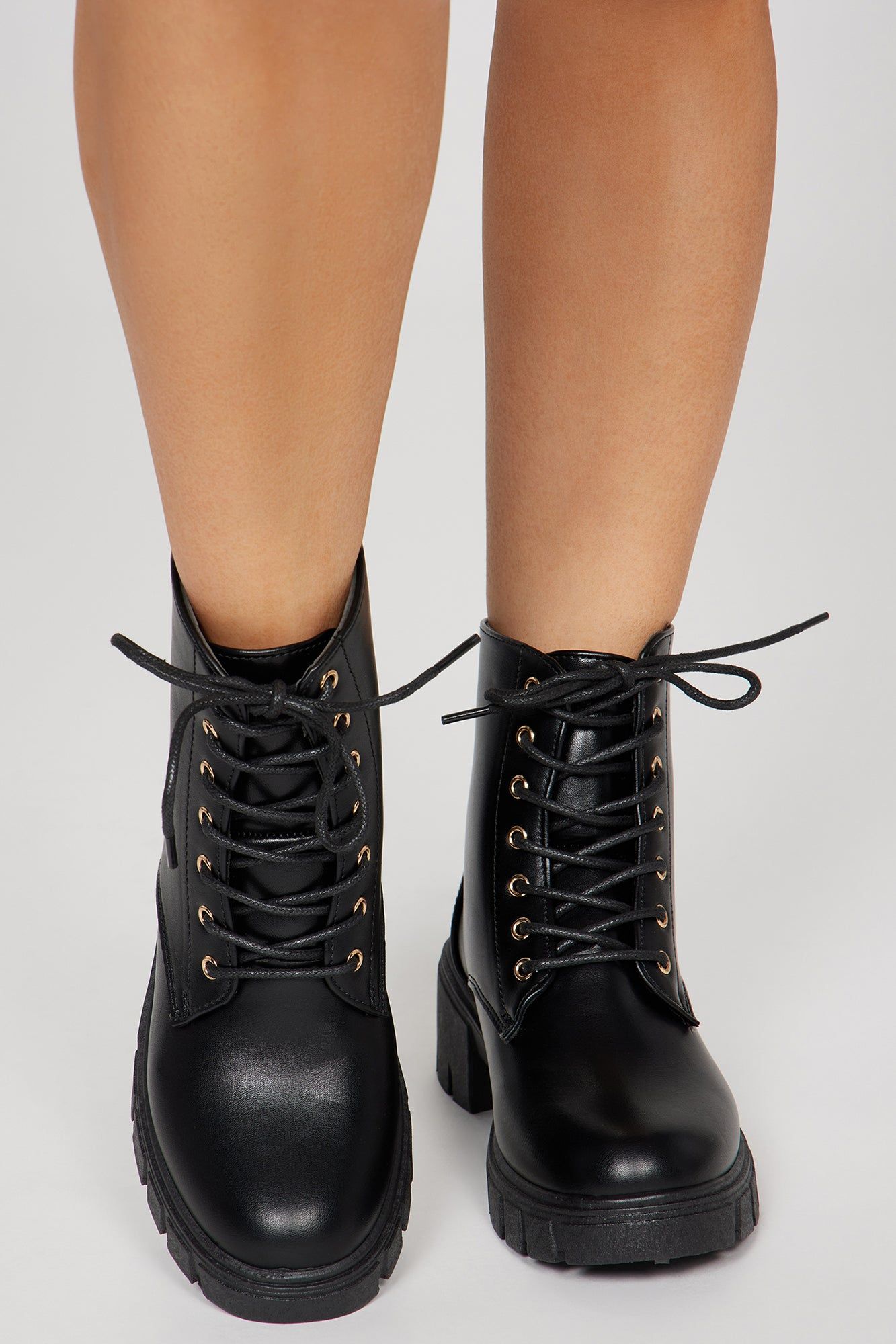 Scarlett Lace Up Combat Boots - Black sold by Fashion Nova product image thumbnail 2