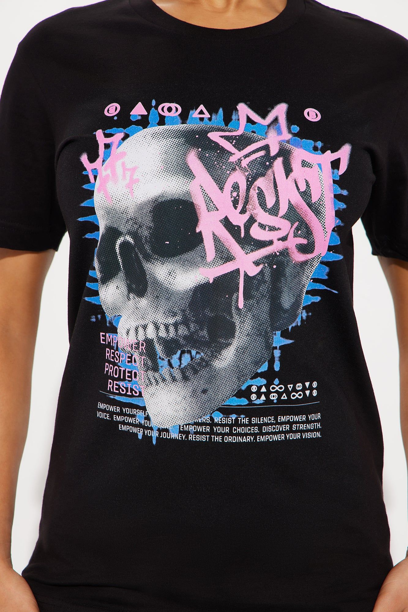 Empower Skull Graphic Tee - Black sold by Fashion Nova product image thumbnail 3