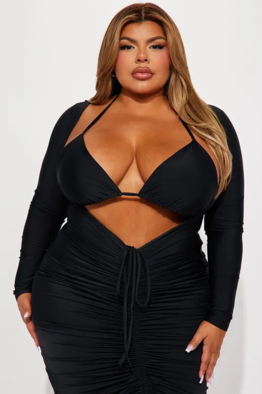 High On Your Love Bodystocking Set - Black sold by Fashion Nova