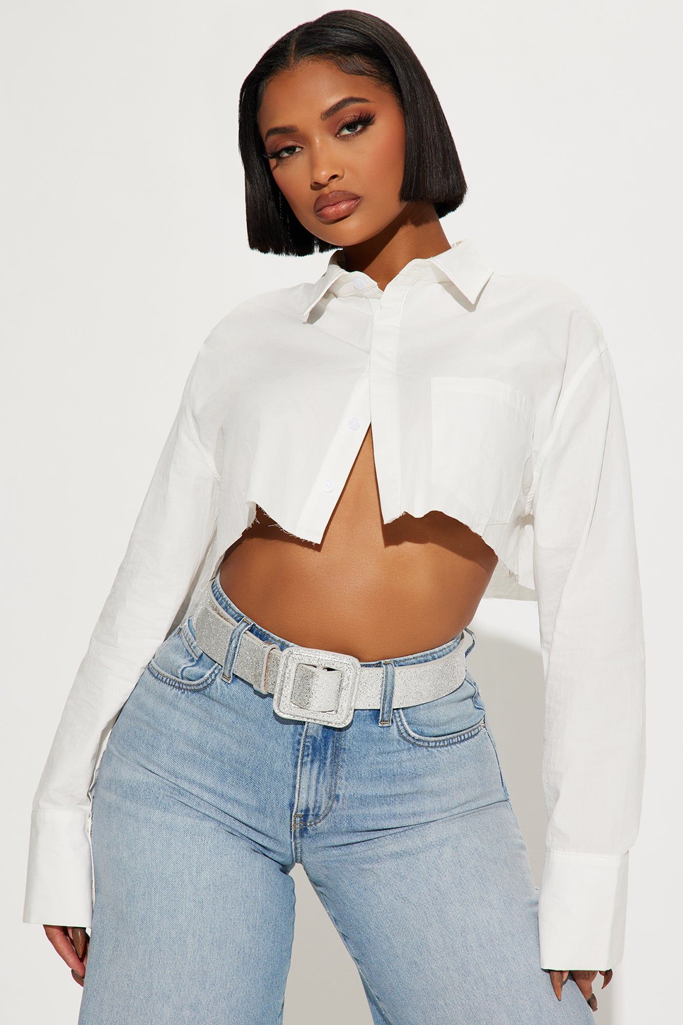 Disco Ball Queen Belt - Silver sold by Fashion Nova product image thumbnail 2