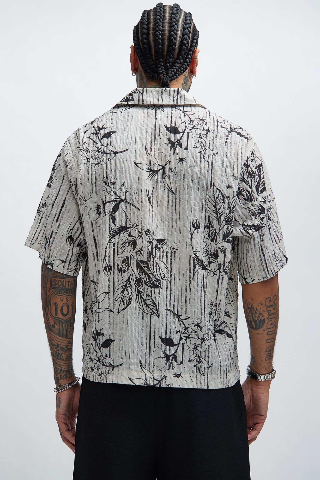 Depok Textured Shirt - Cream/combo sold by Fashion Nova product image thumbnail 3