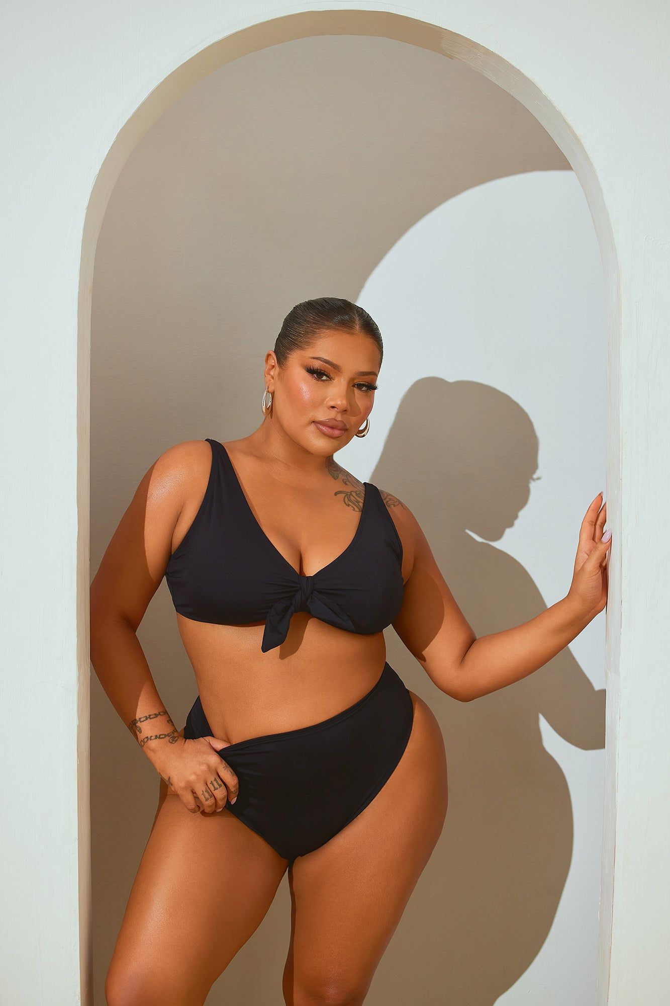 Beachy Summer Strappy 2 Piece Bikini - Black sold by Fashion Nova product image thumbnail 5