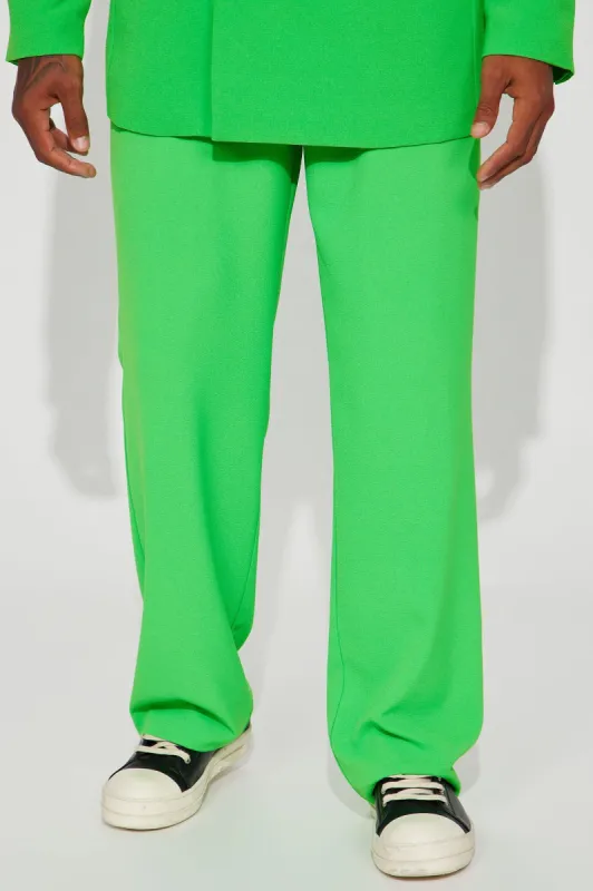 Golden Hour Pleated Loose Trousers - Green sold by Fashion Nova