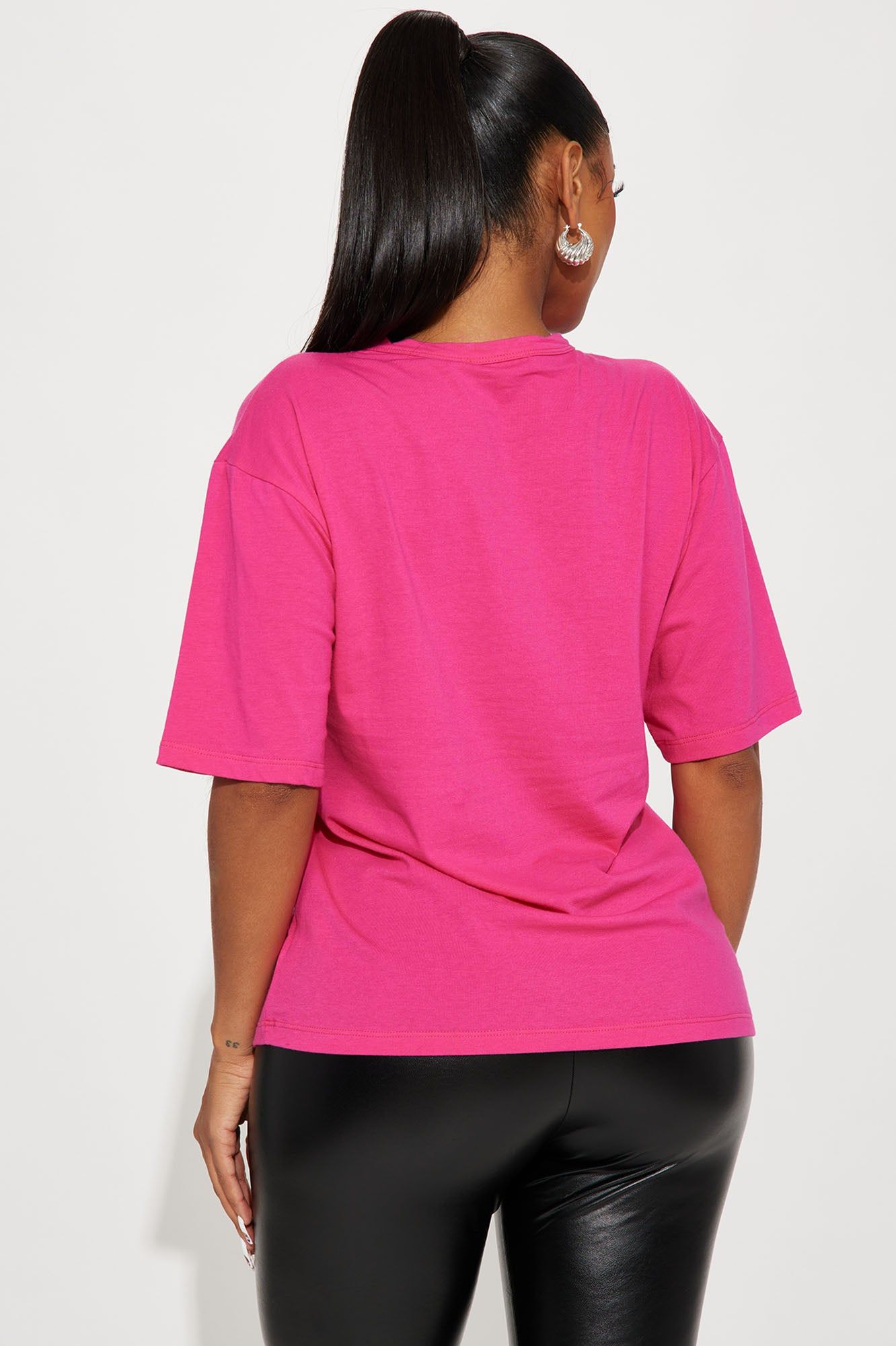 Backstage Baddie Graphic Tee - Hot Pink sold by Fashion Nova product image thumbnail 4
