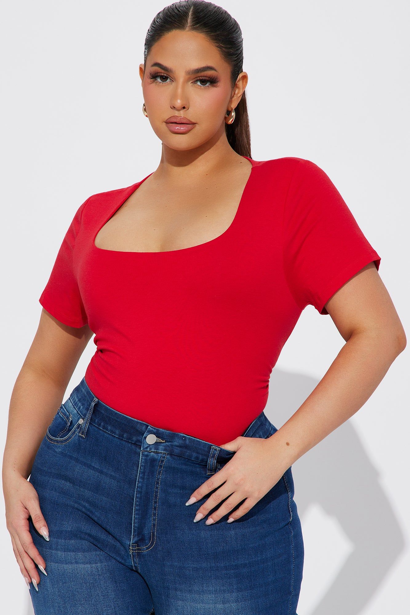 Joseline Crop Top - Red sold by Fashion Nova product image thumbnail 4