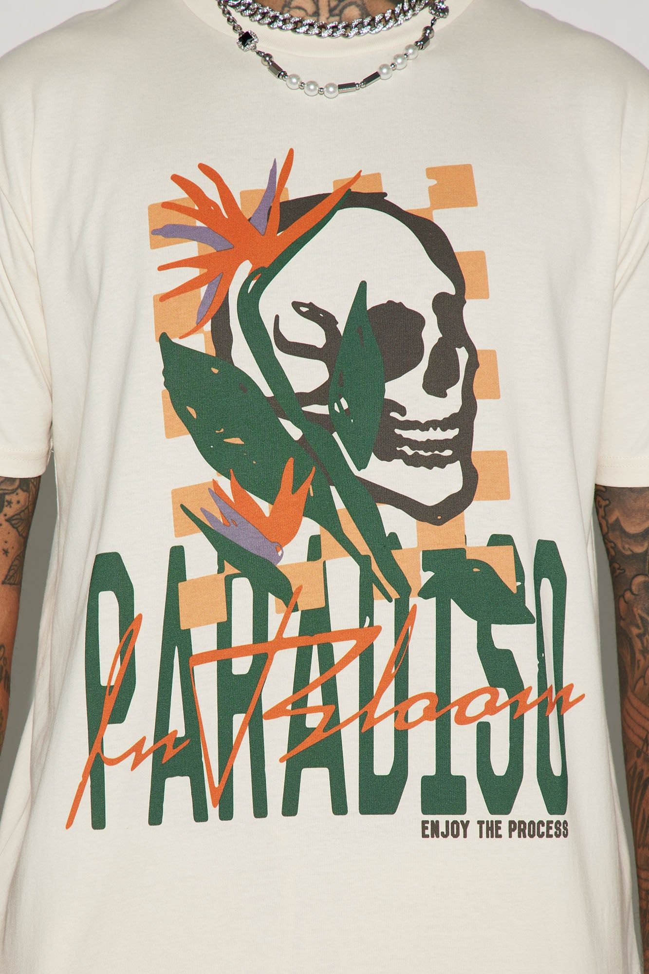 Paradiso In Bloom Short Sleeve Tee - Off White sold by Fashion Nova product image thumbnail 4