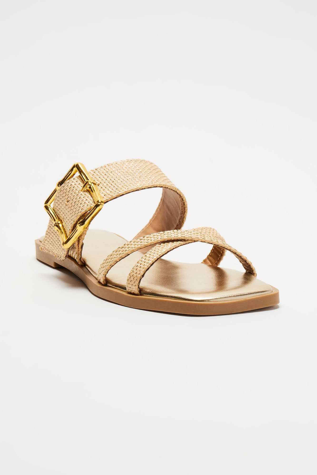 Shaila Metallic Sandals - Gold/combo sold by Fashion Nova product image thumbnail 2