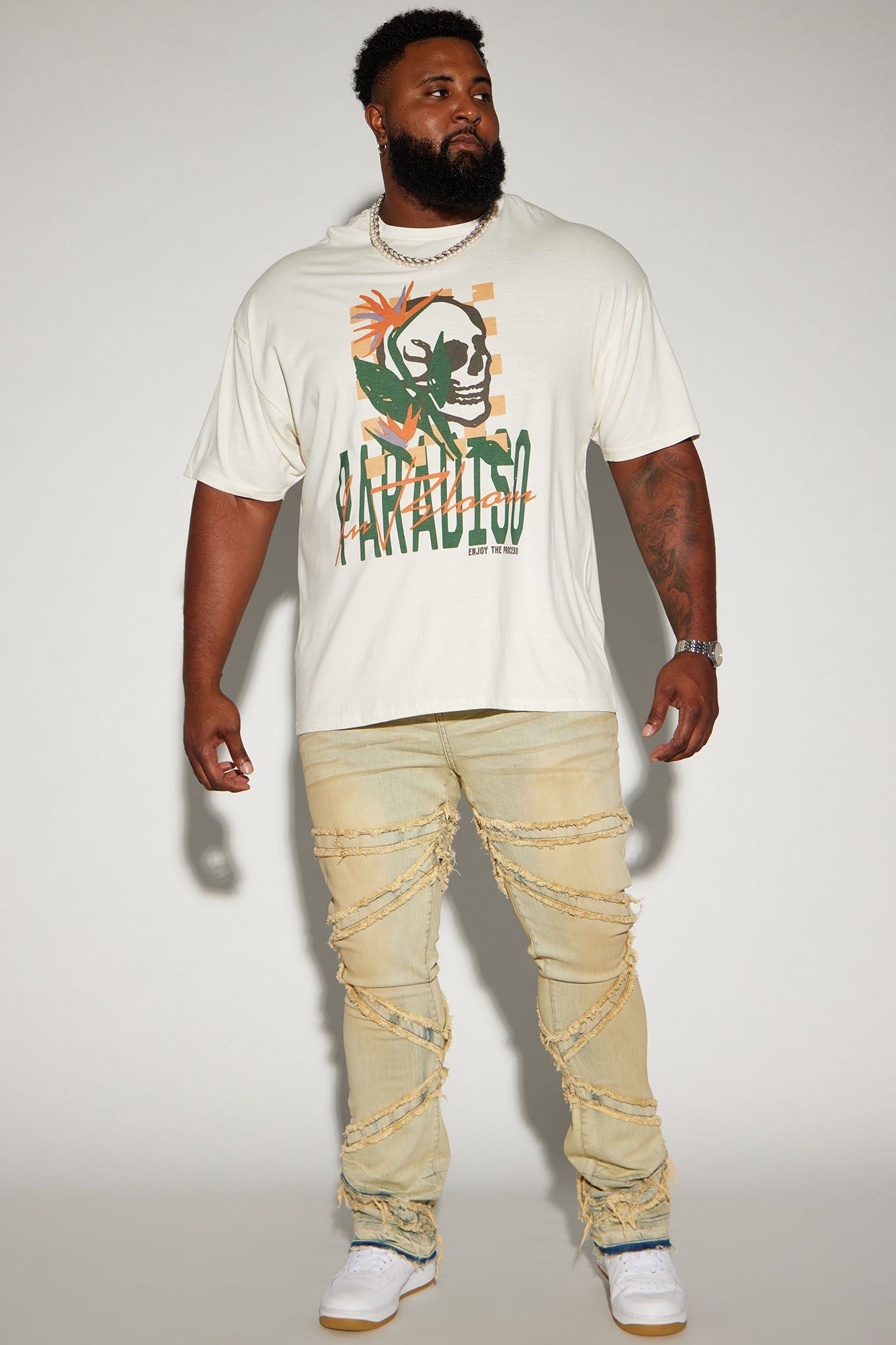 Paradiso In Bloom Short Sleeve Tee - Off White sold by Fashion Nova product image thumbnail 5