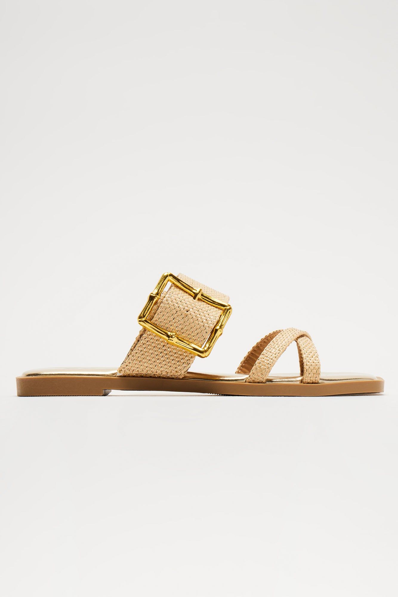 Shaila Metallic Sandals - Gold/combo sold by Fashion Nova product image thumbnail 4
