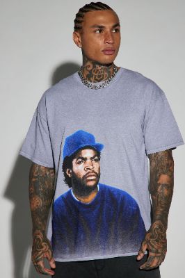 Boyz N The Hood Ice Cube Short Sleeve Tee - Grey sold by Fashion Nova