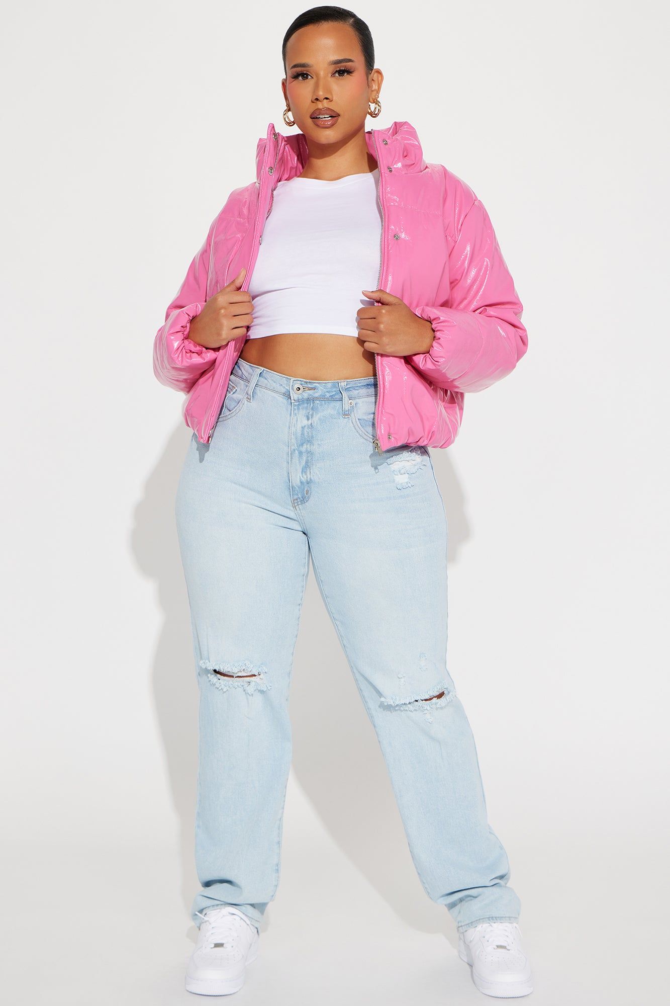 Shining Bright Puffer Jacket - Pink sold by Fashion Nova product image thumbnail 5
