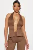 Nashville Faux Suede Pant Set - Brown sold by Fashion Nova