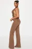 Nashville Faux Suede Pant Set - Brown sold by Fashion Nova