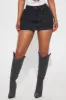 Kylie Denim Mini Skirt - Black Wash sold by Fashion Nova