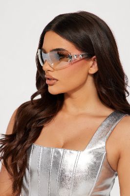 Starry Look Sunglasses - Clear sold by Fashion Nova