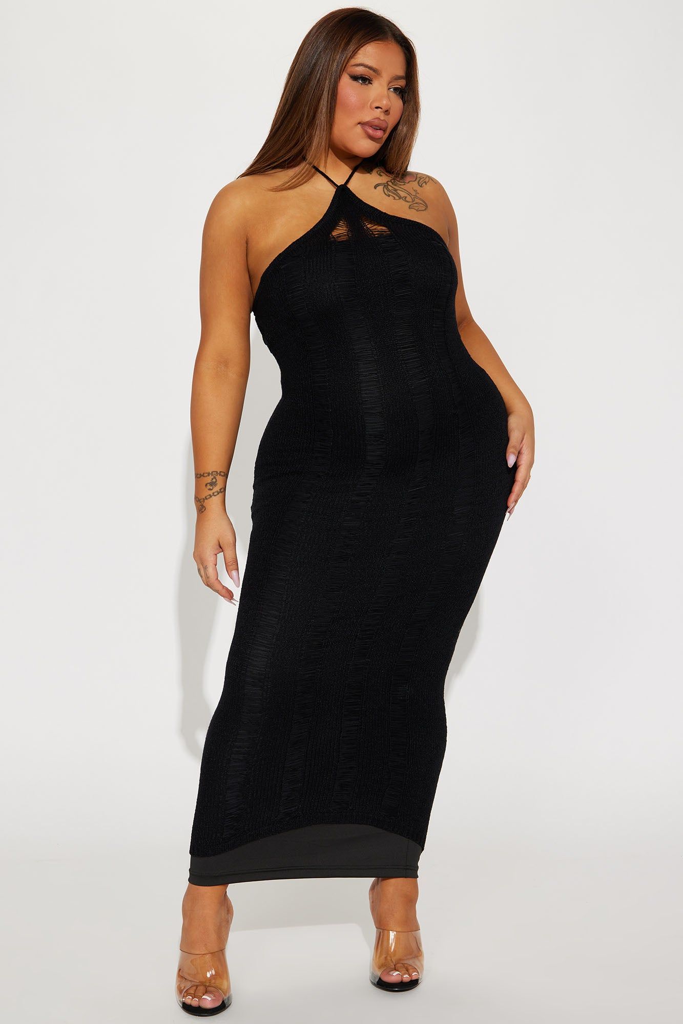 Demi Crochet Maxi Dress - Black sold by Fashion Nova product image thumbnail 4