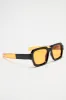 Keep Me Retro Sunglasses - Black/Orange sold by Fashion Nova