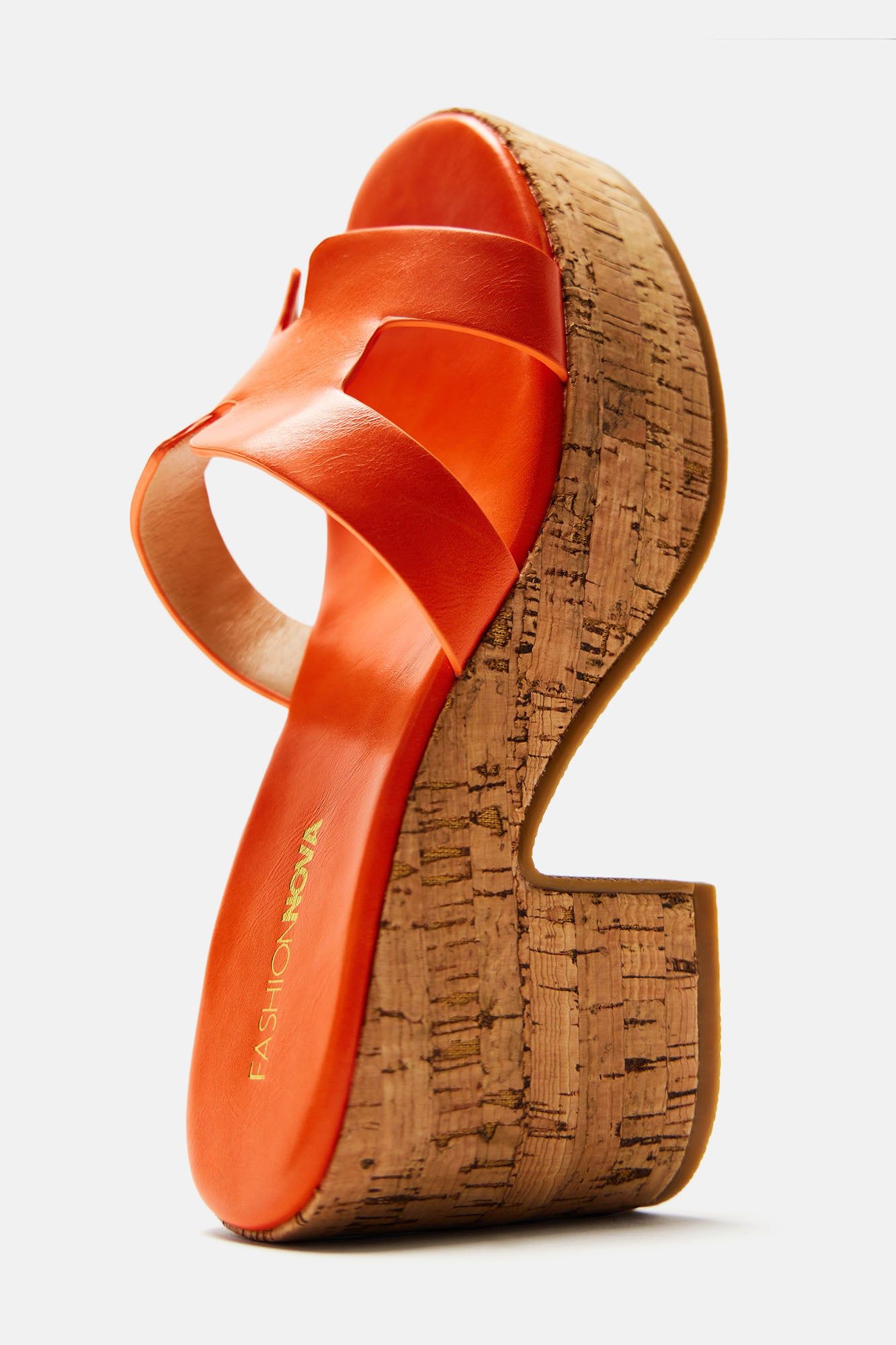 Feeling Unbothered Wedges - Orange sold by Fashion Nova product image thumbnail 3