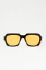 Keep Me Retro Sunglasses - Black/Orange sold by Fashion Nova