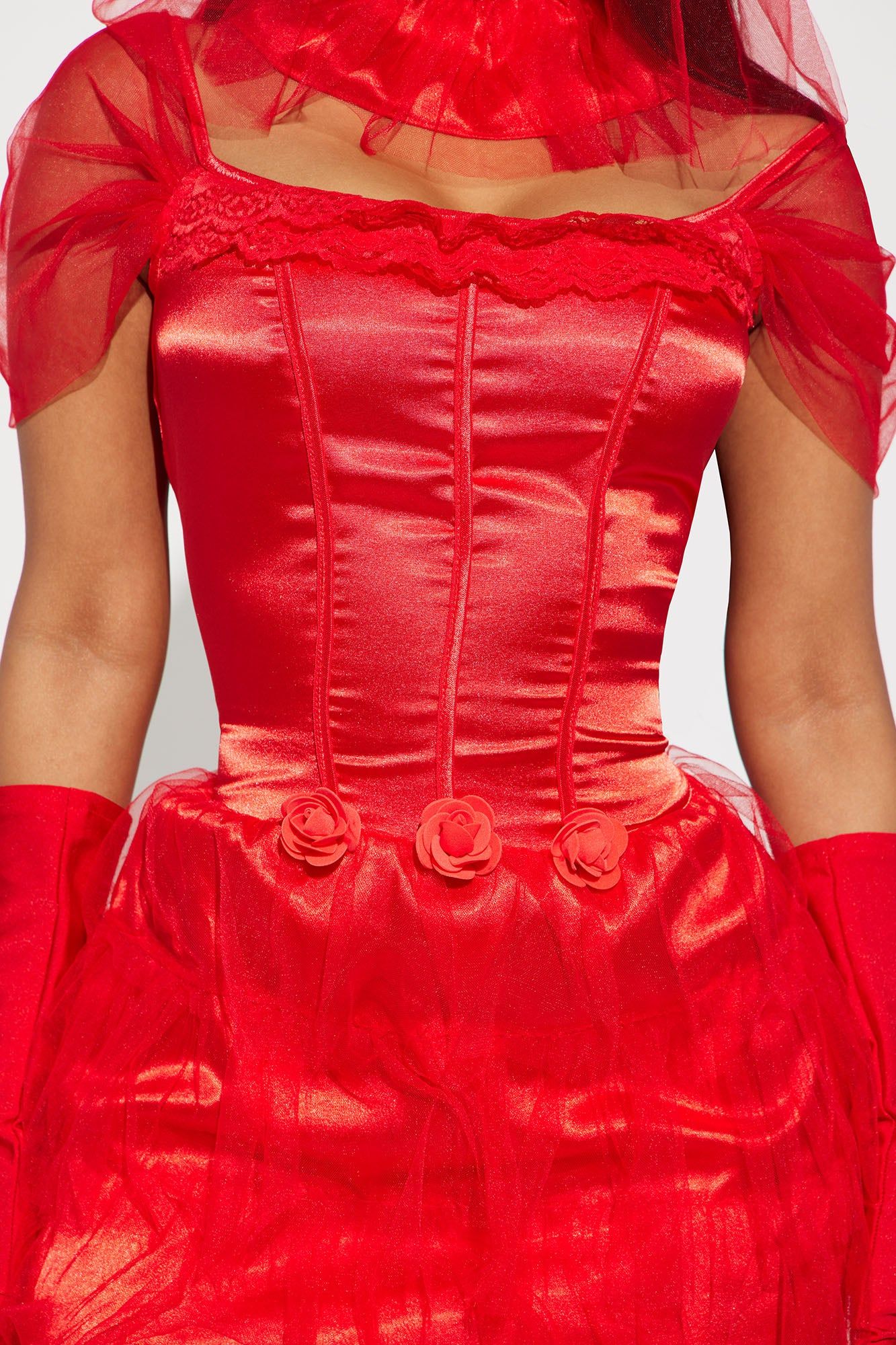 Beetle Bride Babe 4 Piece Costume Set - Red sold by Fashion Nova product image thumbnail 4