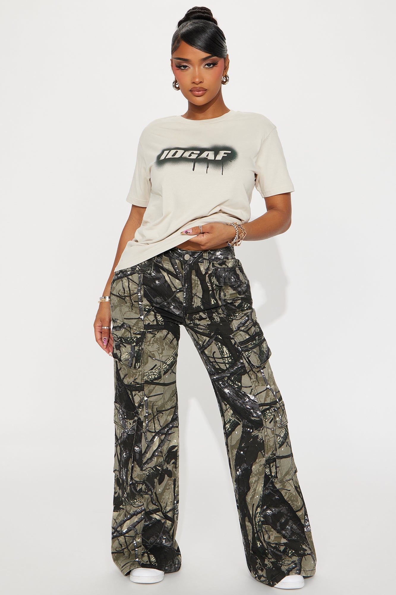 IDGAF Drip Tee - Sand sold by Fashion Nova product image thumbnail 3