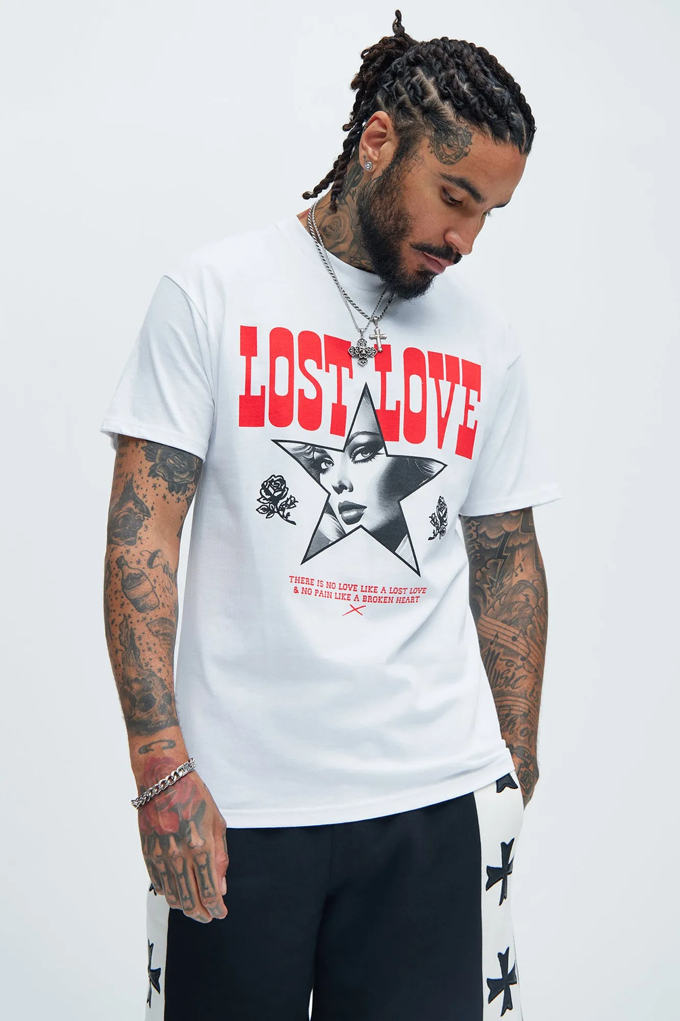 Like Lost Love Short Sleeve Tee - White sold by Fashion Nova