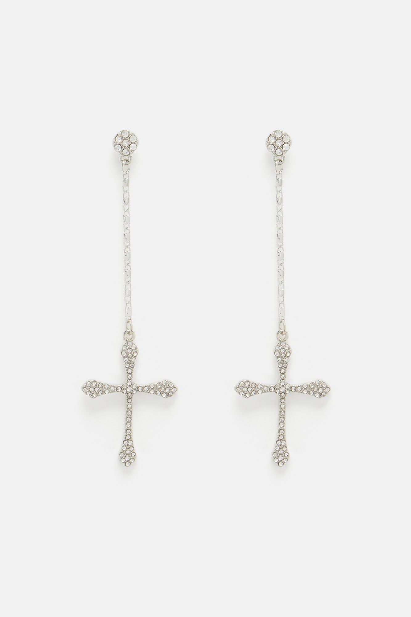 We Love Them Drop Earrings - Clear/Silver sold by Fashion Nova product image thumbnail 3