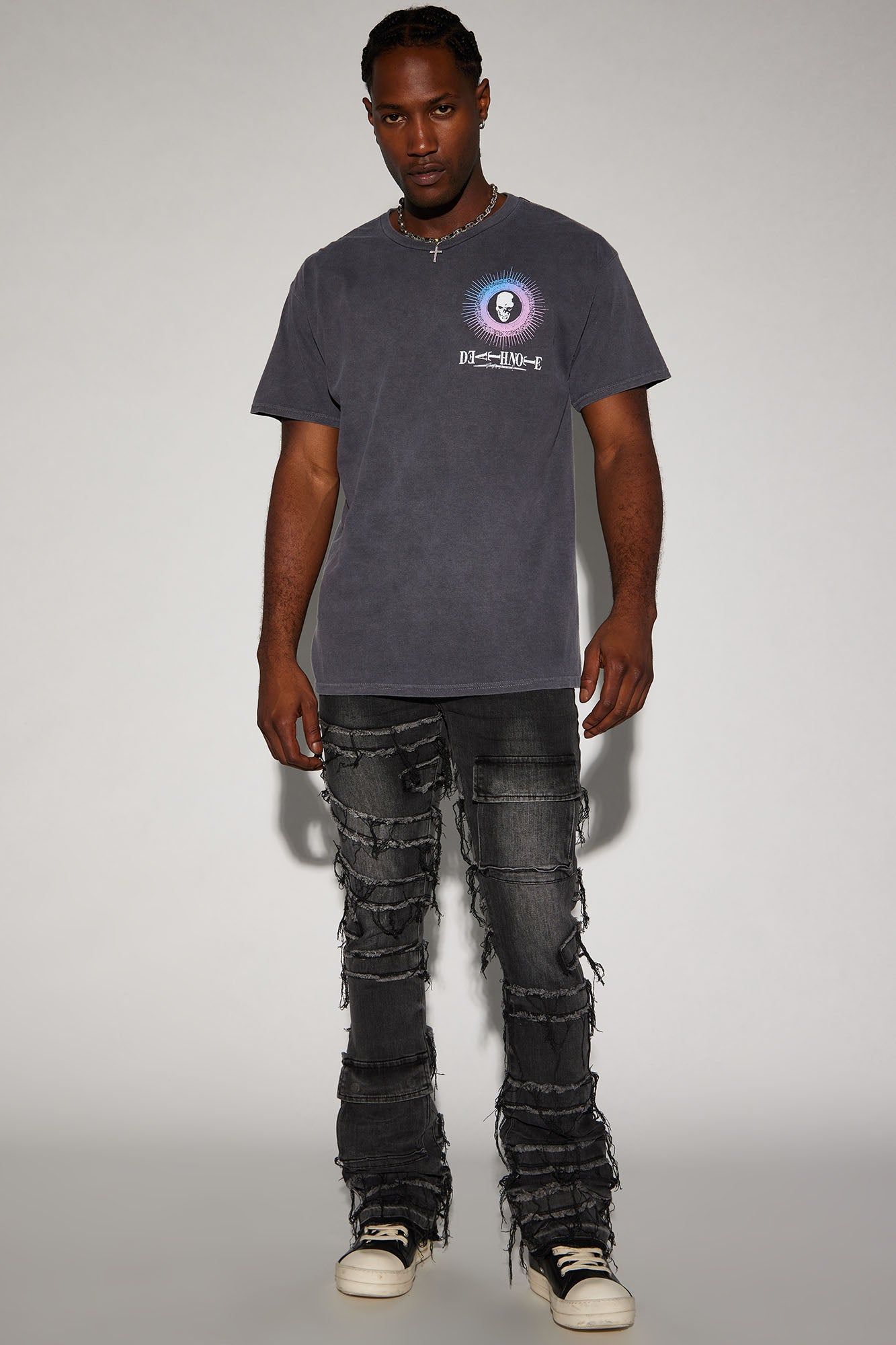 Death Note Vigilance Short Sleeve Tee - Black sold by Fashion Nova product image thumbnail 3