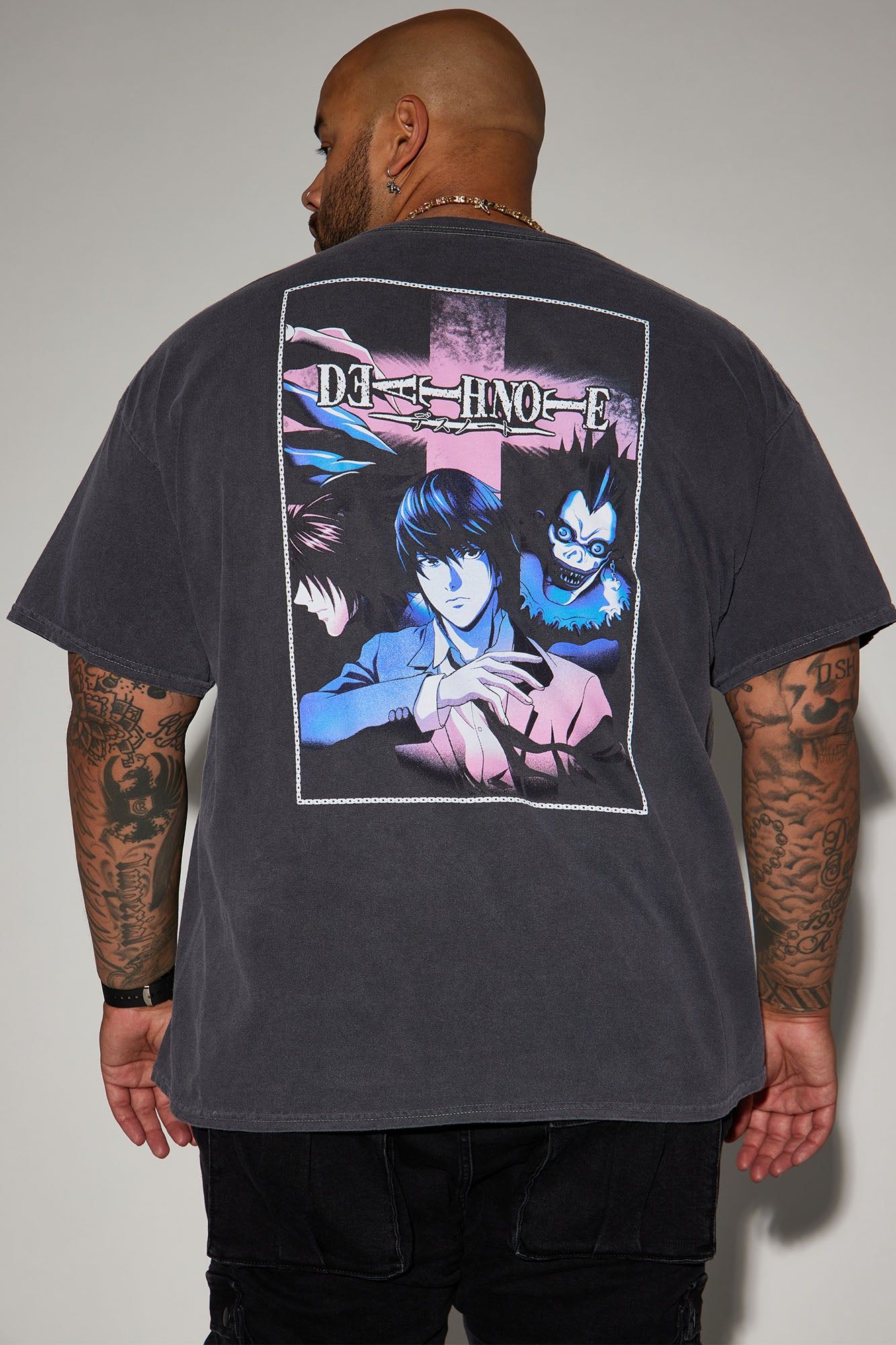 Death Note Vigilance Short Sleeve Tee - Black sold by Fashion Nova product image thumbnail 8