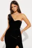 Diamonds Are Forever Velvet Maxi Dress - Black sold by Fashion Nova
