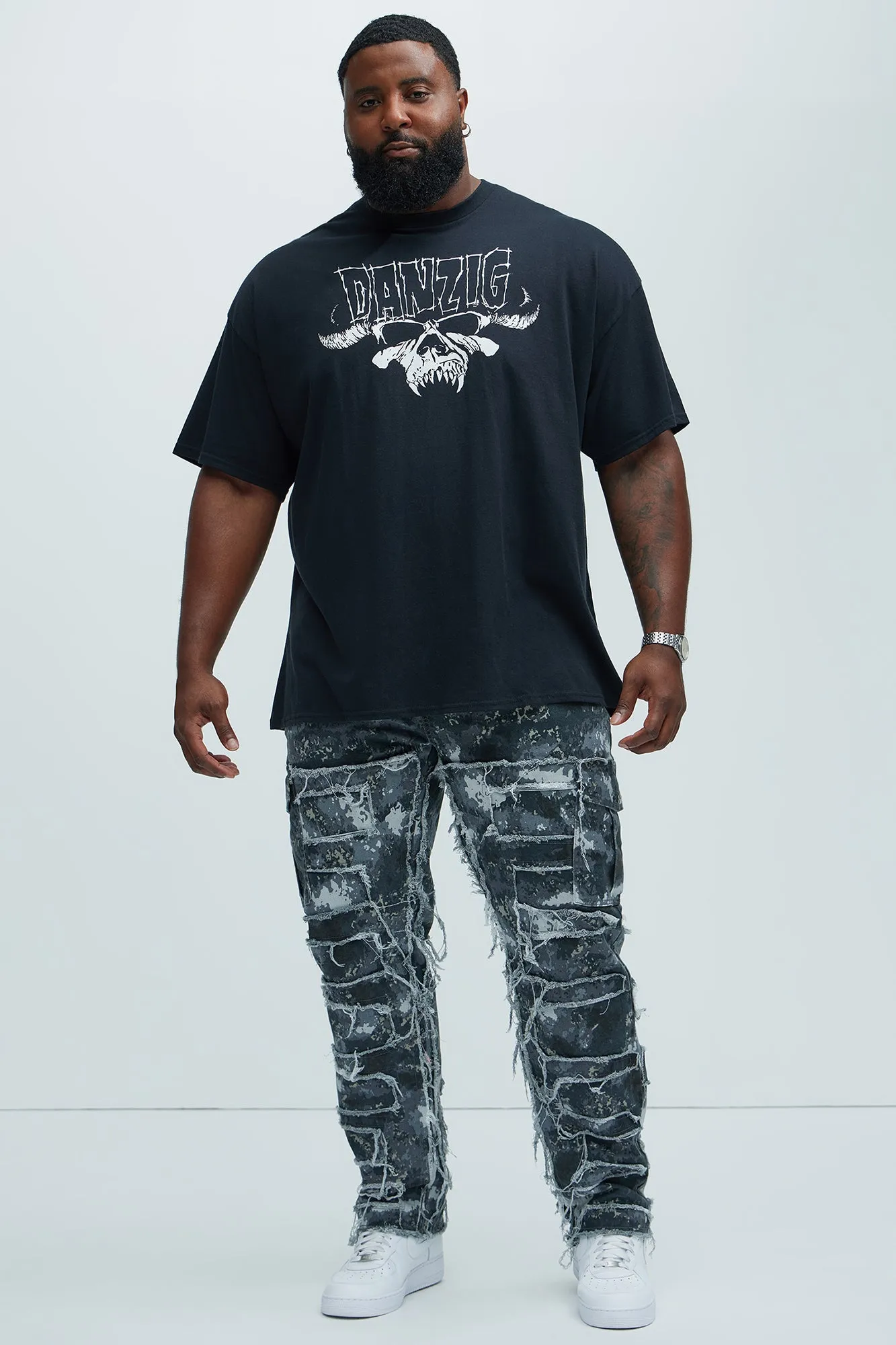 Danzig Oversized Short Sleeve Tee - Black sold by Fashion Nova product image thumbnail 5