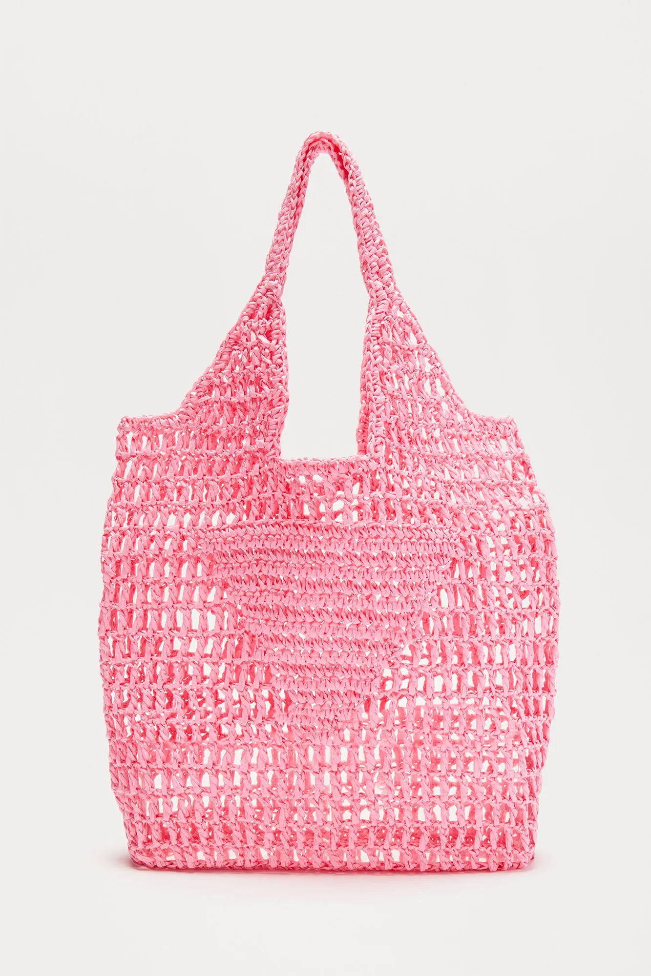 Triangle Crochet Tote Handbag - Pink sold by Fashion Nova product image thumbnail 3