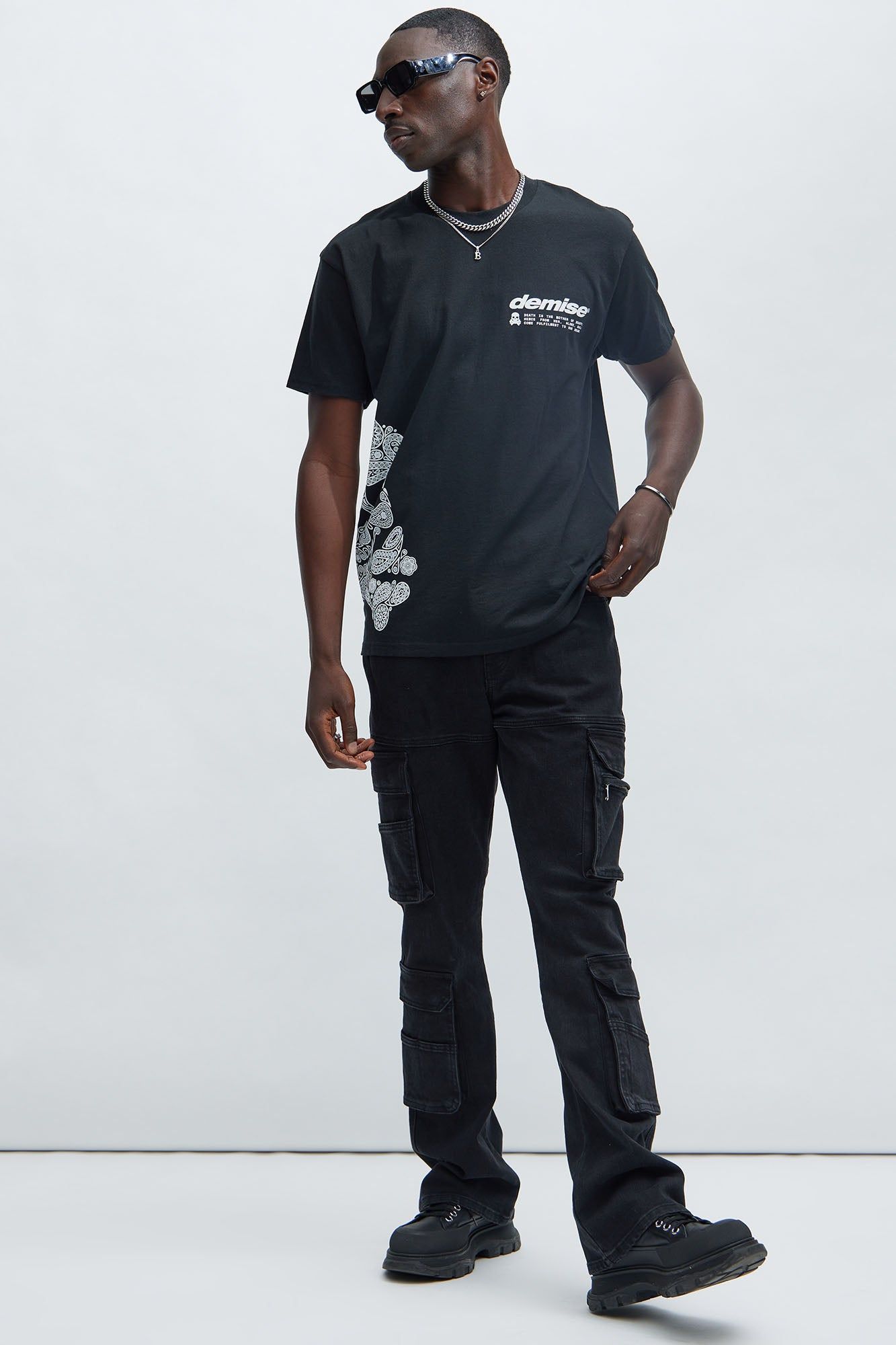 Paisley Demise Short Sleeve Tee - Black sold by Fashion Nova product image thumbnail 2