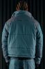 Stormy Iridescent Light Weight Cropped Puffer Jacket - Blue sold by Fashion Nova