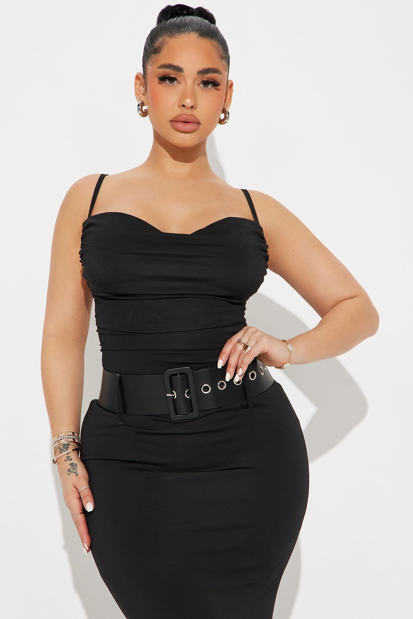 Kimberley Belted Maxi Dress - Black sold by Fashion Nova product image thumbnail 2