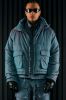 Stormy Iridescent Light Weight Cropped Puffer Jacket - Blue sold by Fashion Nova