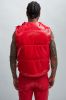 Da Baddie Faux Leather Puffer Vest - Red sold by Fashion Nova