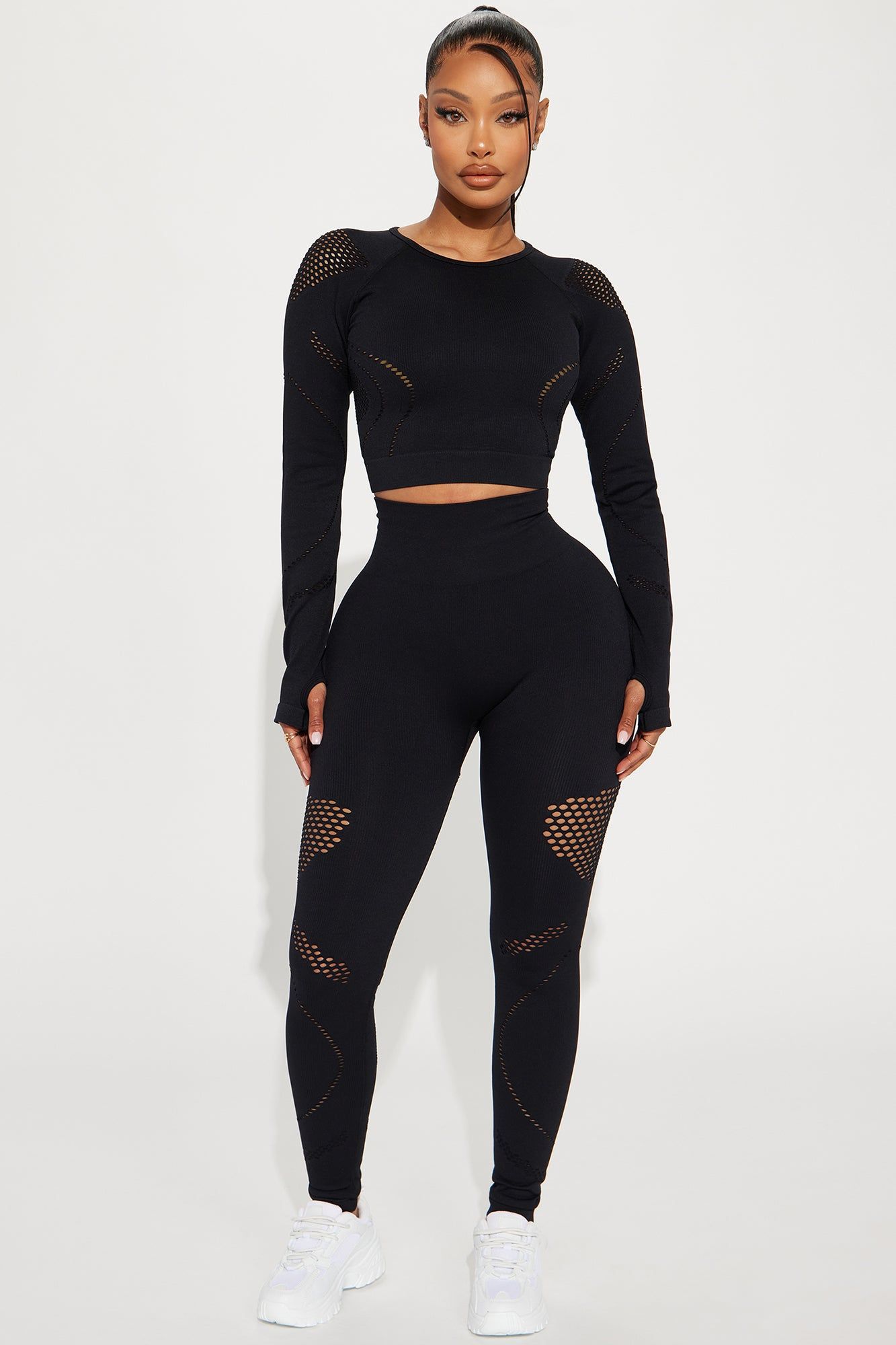 Body Bend Seamless Active Top - Black sold by Fashion Nova product image thumbnail 2