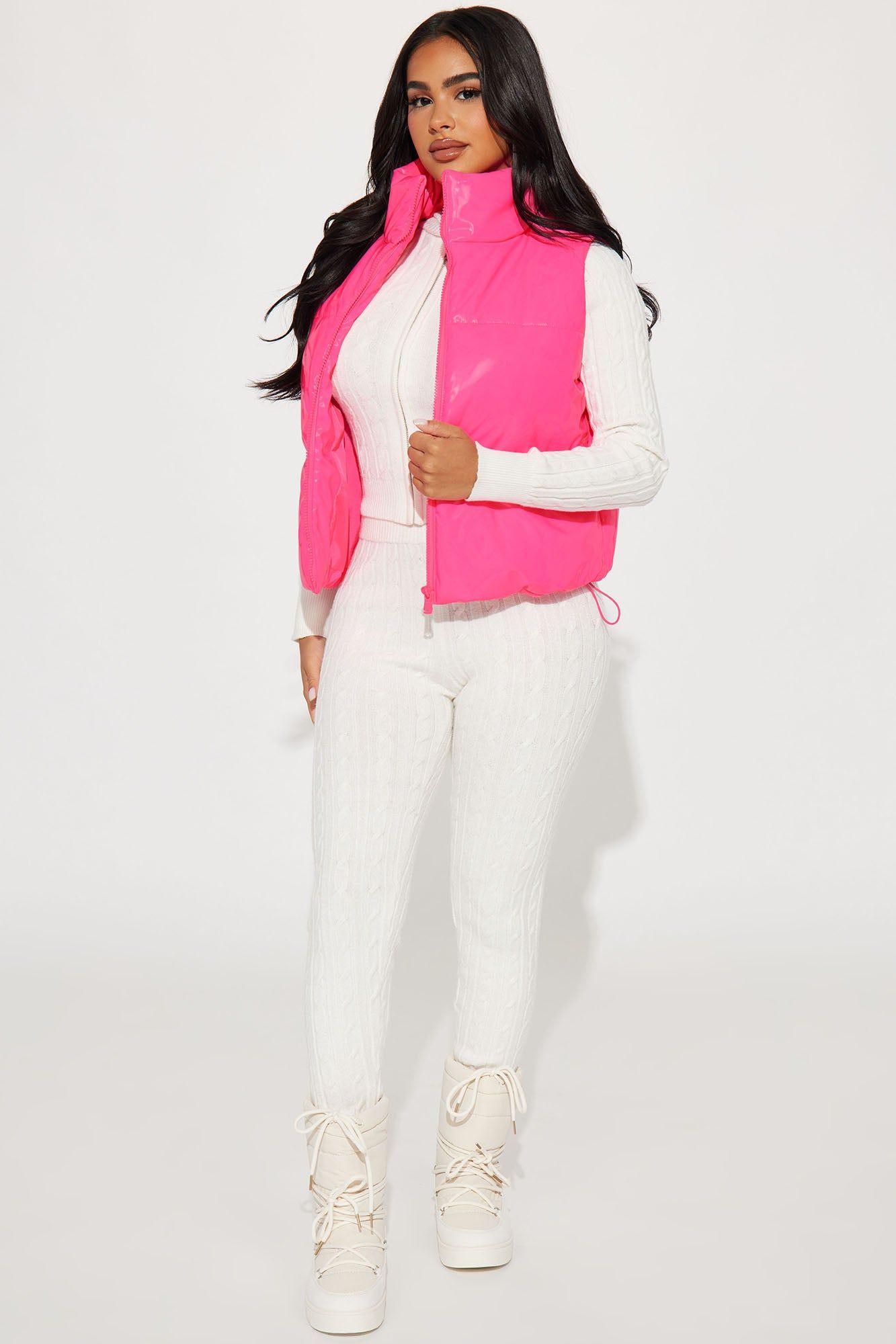 On Ice Puffer Vest - Pink sold by Fashion Nova product image thumbnail 2