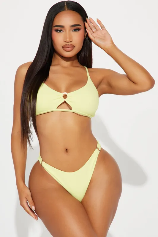 Island Summers O Ring 2 Piece Bikini - Lime sold by Fashion Nova