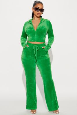 OG Lover Velour Pant Set - Kelly Green sold by Fashion Nova