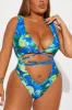 Madeleine 1 Piece Swimsuit - Blue/combo sold by Fashion Nova