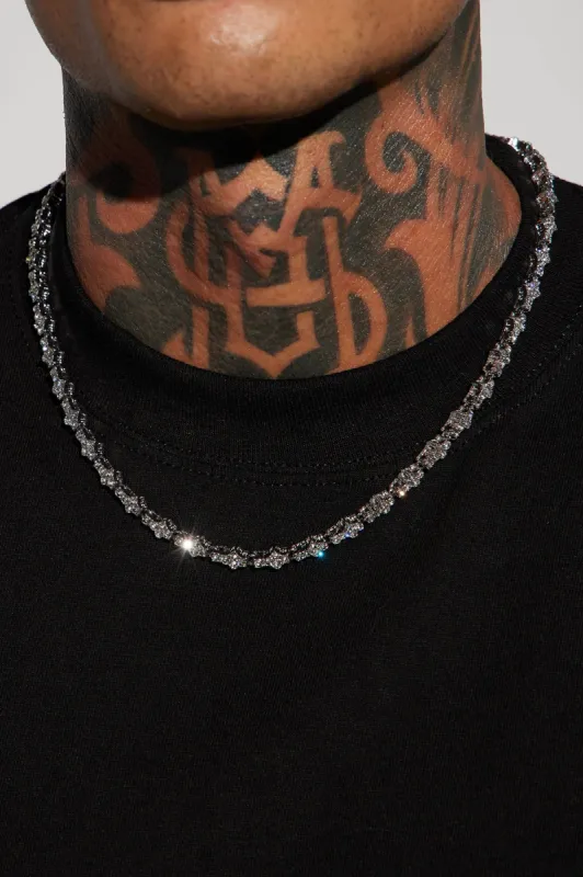 Icing It Chain Necklace - Silver sold by Fashion Nova