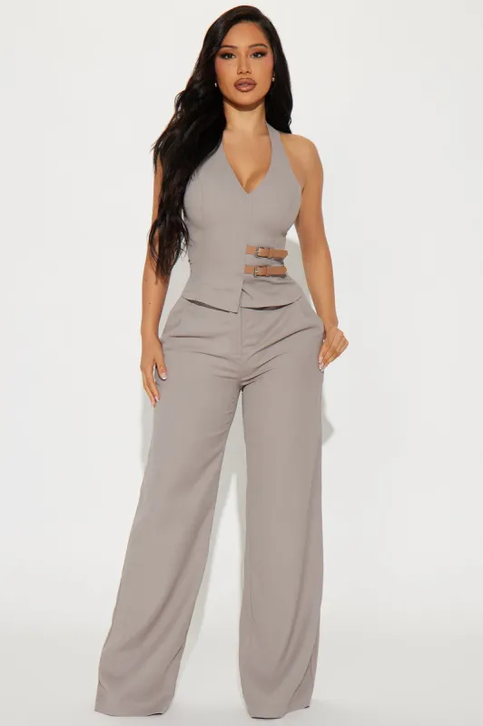Brielle Pant Set - Grey sold by Fashion Nova