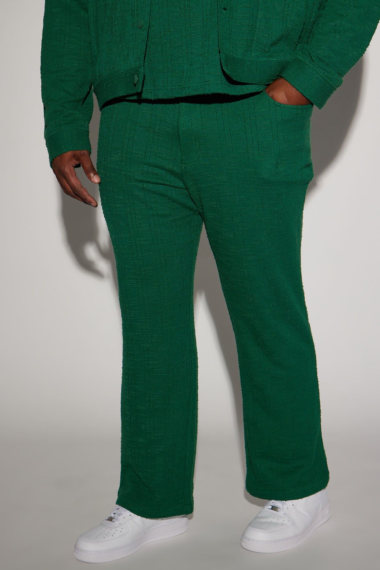 Jordan Textured Straight Pants - Green sold by Fashion Nova product image thumbnail 5