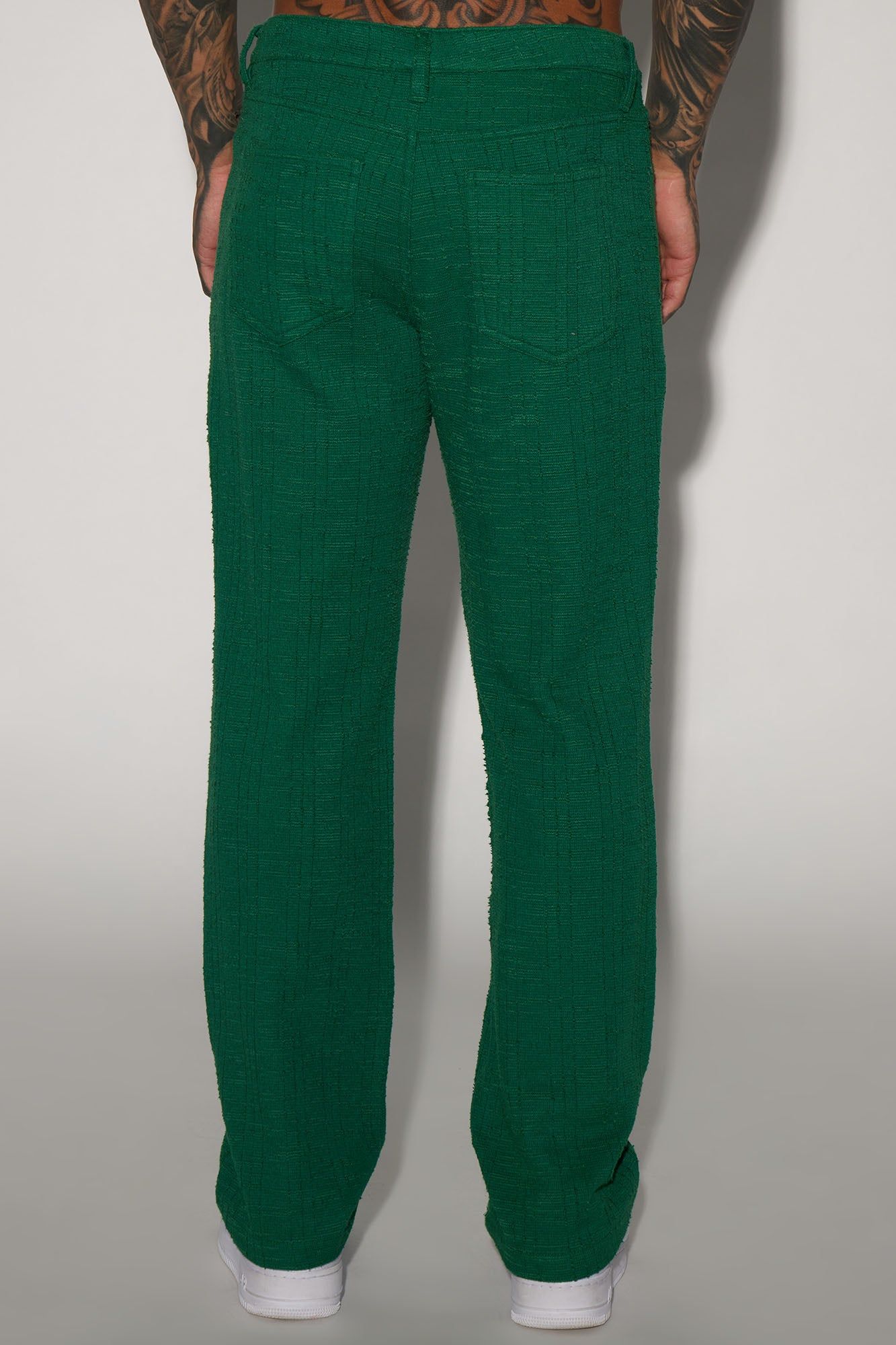 Jordan Textured Straight Pants - Green sold by Fashion Nova product image thumbnail 4