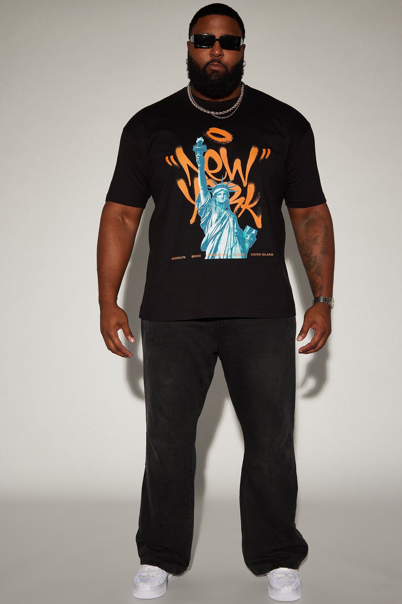 New York Mother Freedom Short Sleeve Tee - Black sold by Fashion Nova product image thumbnail 5