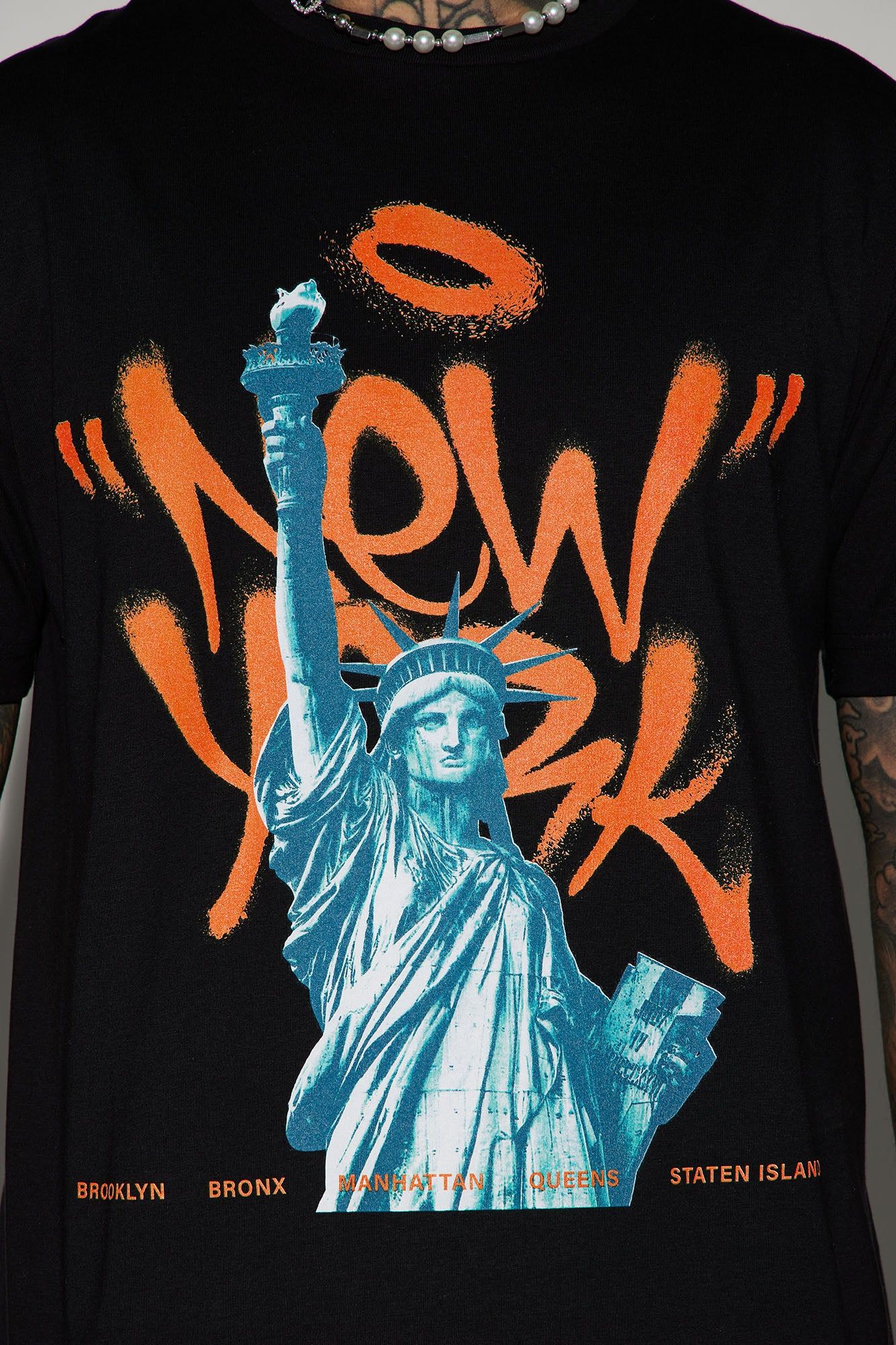 New York Mother Freedom Short Sleeve Tee - Black sold by Fashion Nova product image thumbnail 3