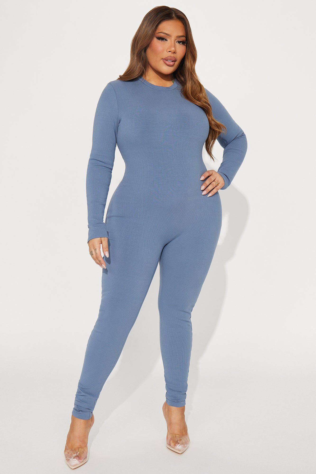 Maribel Snatched Jumpsuit - Charcoal sold by Fashion Nova product image thumbnail 4